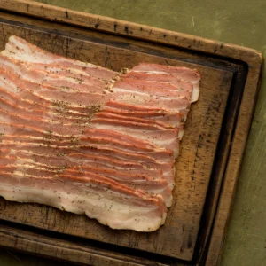Pastured Sugar-Free Pepper Rubbed Bacon
